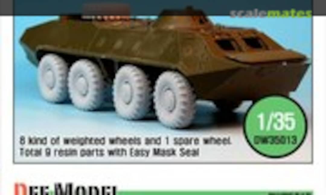 1:35 BTR-70 APC Sagged Wheel set (Def.Model DW35013)