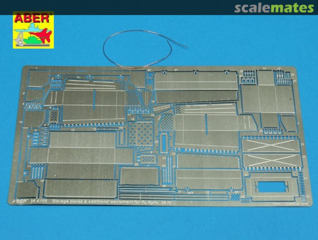 Contents Pz.Kpfw. 38 (t) Storage Boxes 35A109 Aber Contents Pz.Kpfw. 38 (t) Storage Boxes 35A109 Aber