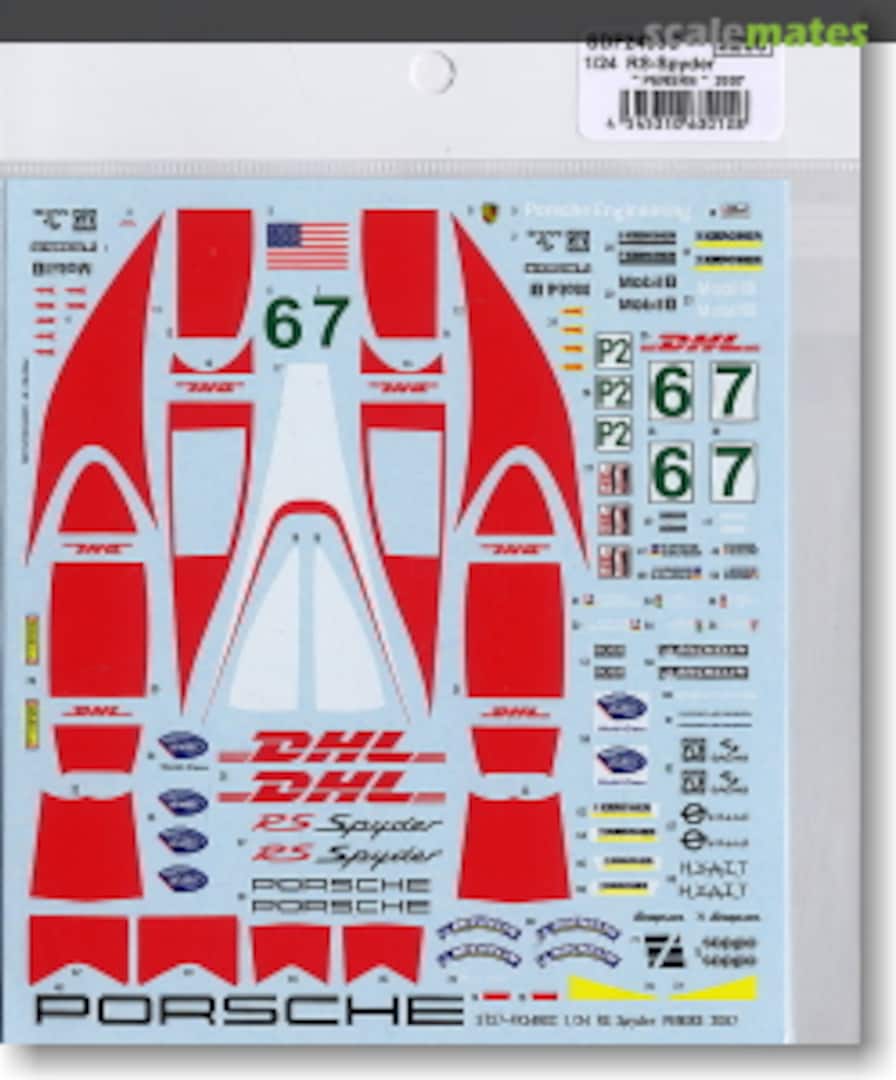 Boxart Porsche RS Spyder Penske Spare Decal ST27-SDF2490C Studio27