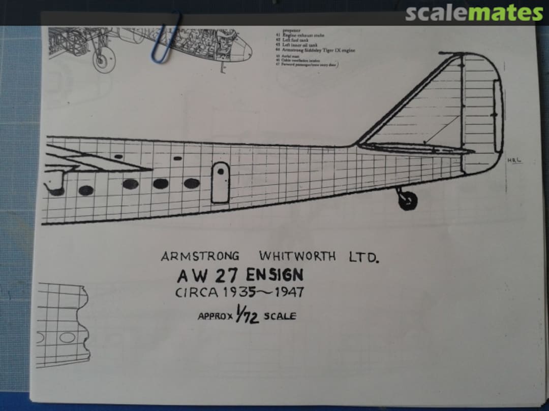 Boxart Armstrong Whitworth Ltd. AW 27 Ensign Execuform Boxart Armstrong Whitworth Ltd. AW 27 Ensign Execuform