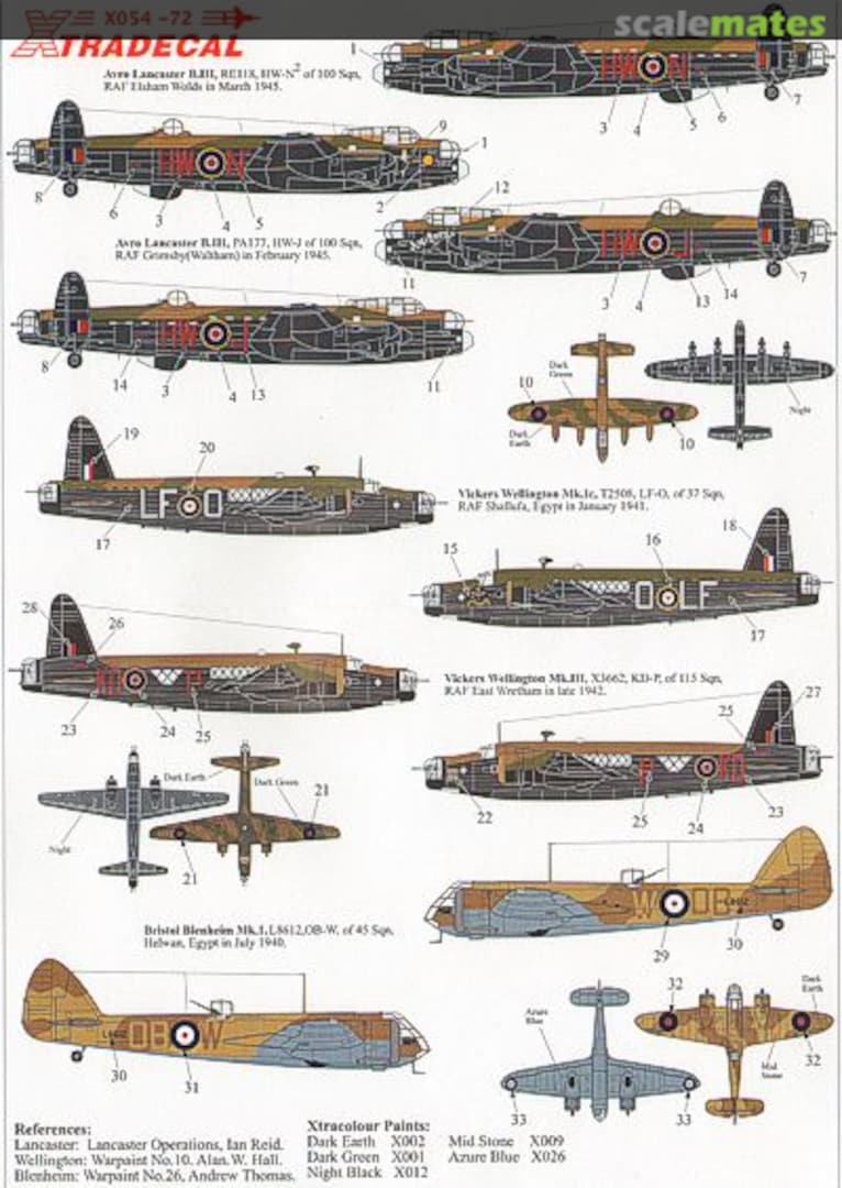 Boxart RAF Bomber Command Part 1 X72-054 Xtradecal Boxart RAF Bomber Command Part 1 X72-054 Xtradecal