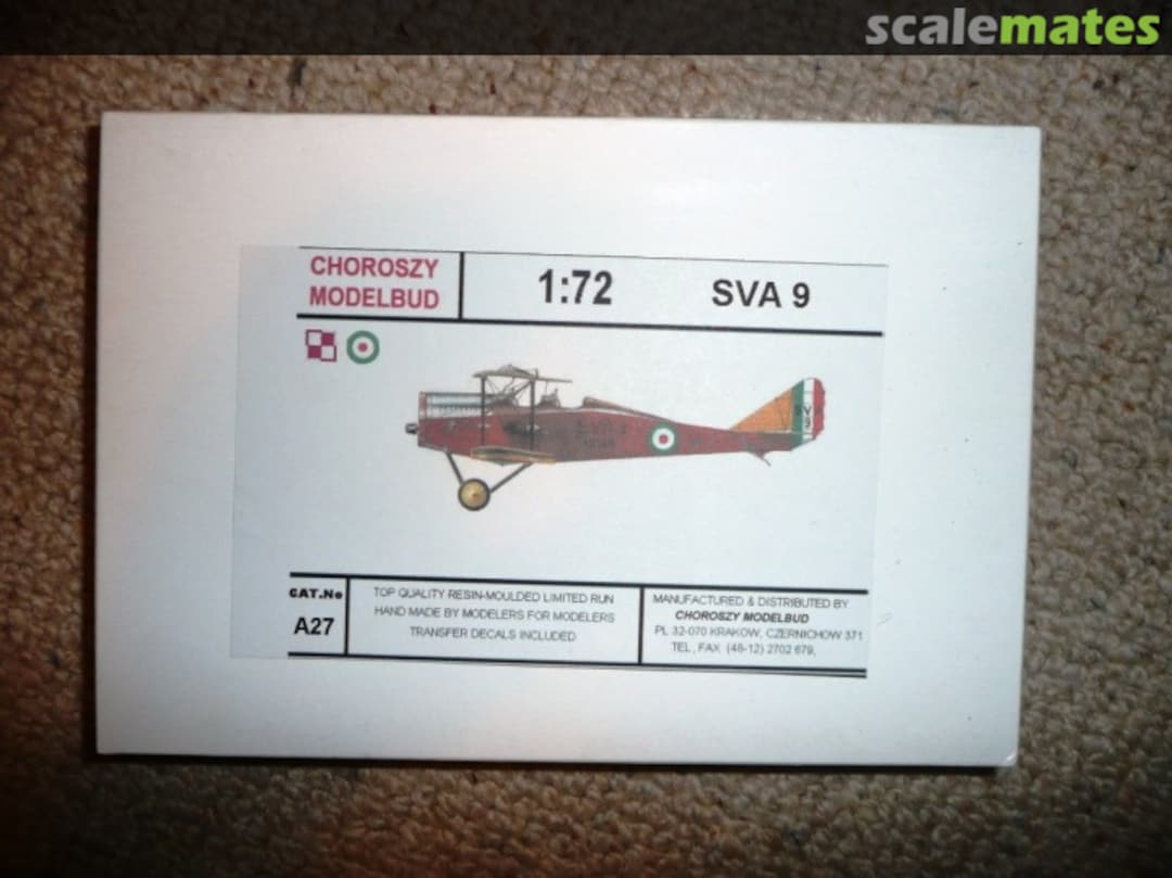 Boxart SVA 9 A27 Choroszy Modelbud