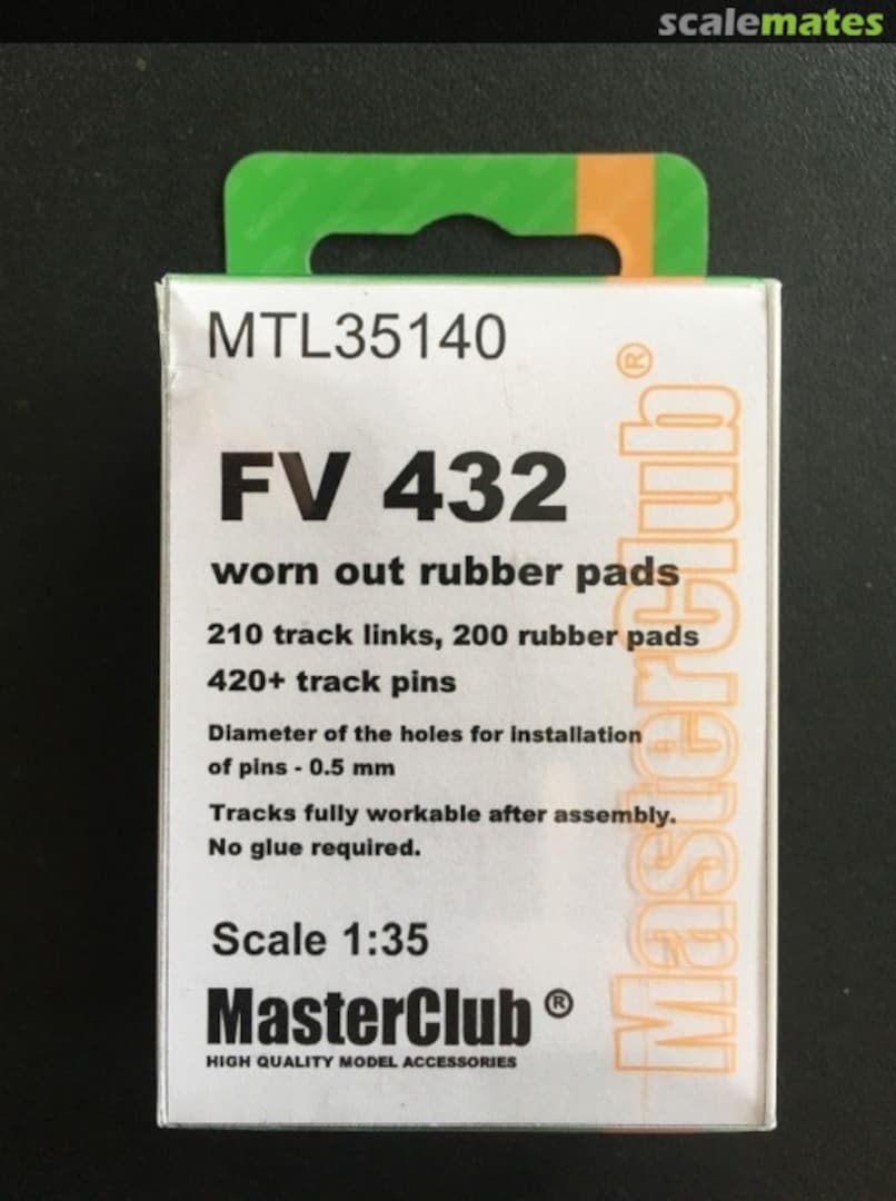 Boxart Tracks for FV432 with Worn Out Rubber Pads MTL35140 MasterClub Boxart Tracks for FV432 with Worn Out Rubber Pads MTL35140 MasterClub