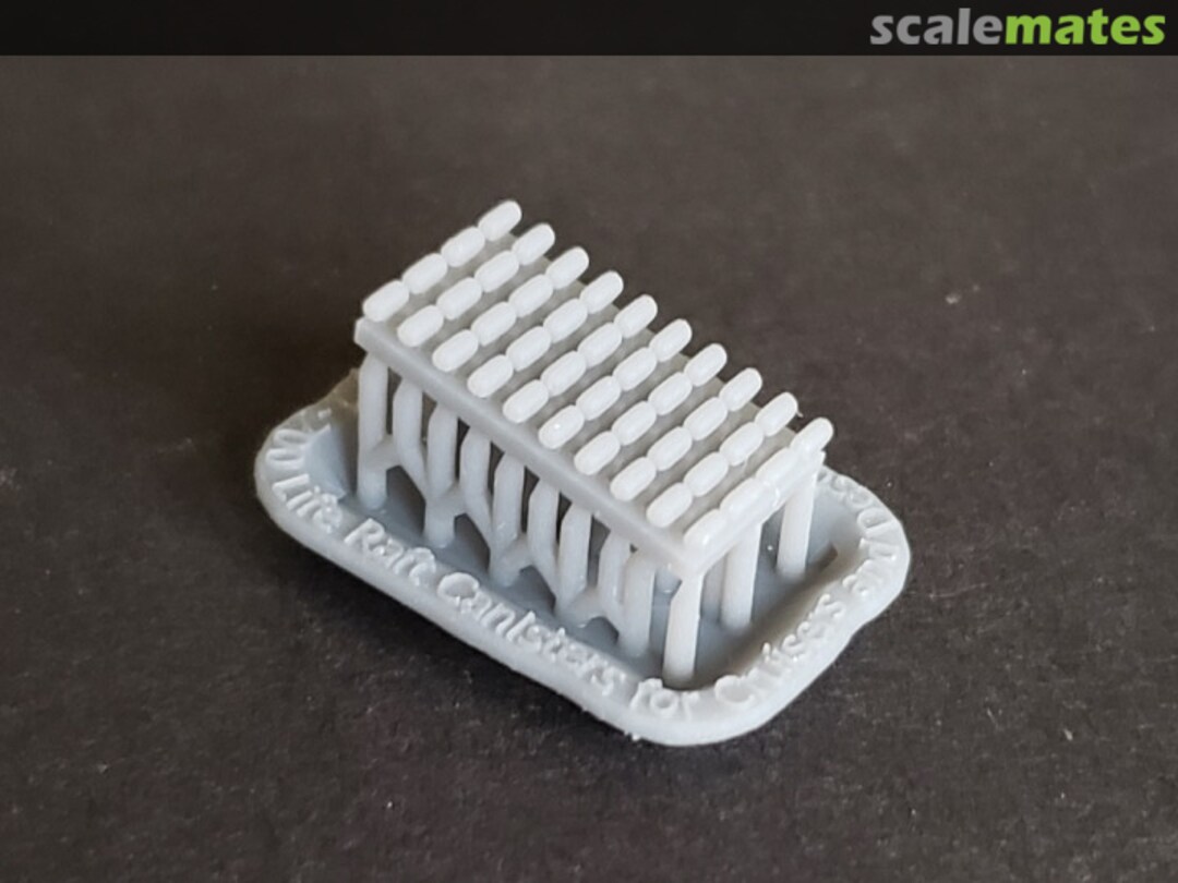 Boxart Life Raft Canisters for Cruisers and Destroyers 700-Canister CG DDG Model Monkey Boxart Life Raft Canisters for Cruisers and Destroyers 700-Canister CG DDG Model Monkey