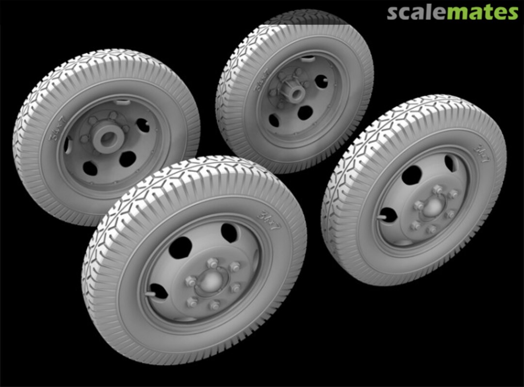 Boxart Soviet 52-K 85mm AA gun wheels type 1 35134 Hussar Productions Boxart Soviet 52-K 85mm AA gun wheels type 1 35134 Hussar Productions