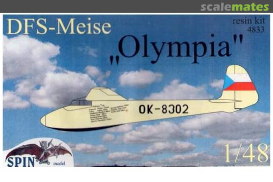 Boxart DFS Meise 4833 SPIN model Boxart DFS Meise 4833 SPIN model