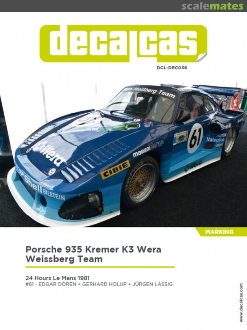 Boxart Porsche Kremer 935 K3 DCL-DEC036 Decalcas Boxart Porsche Kremer 935 K3 DCL-DEC036 Decalcas