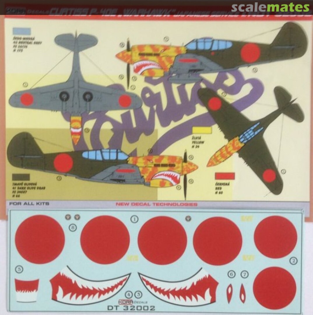 Boxart Curtiss P-40E Warhawk NDT32002 Kora Models Boxart Curtiss P-40E Warhawk NDT32002 Kora Models