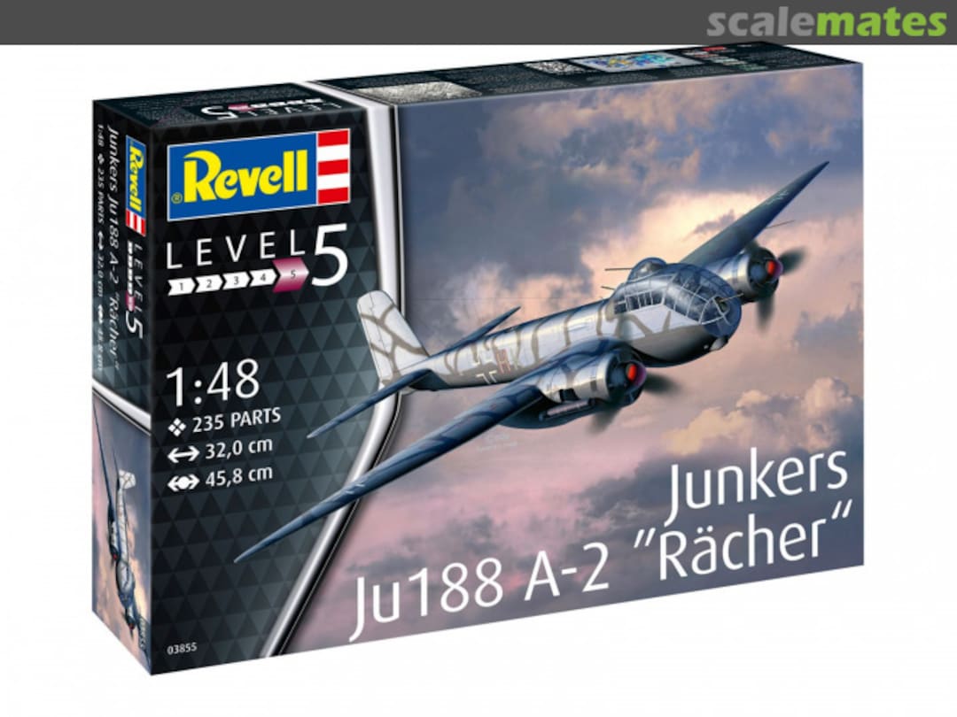 Boxart Junkers Ju188 A-2 "Rächer" 03855 Revell Boxart Junkers Ju188 A-2 "Rächer" 03855 Revell