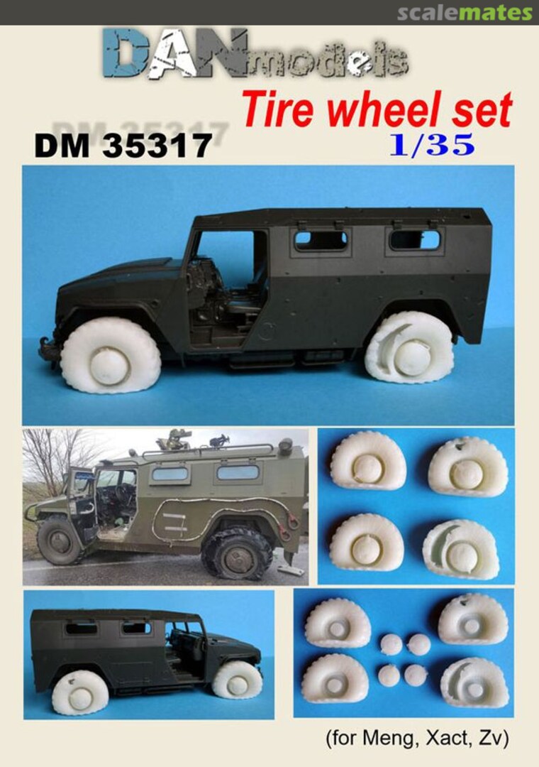Boxart GAZ-2330 deformed wheels set DM35317 DANmodels Boxart GAZ-2330 deformed wheels set DM35317 DANmodels