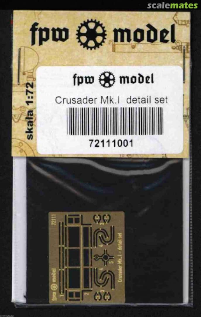 Boxart Crusader Mk. I - detail set 72111 FPW Model Boxart Crusader Mk. I - detail set 72111 FPW Model