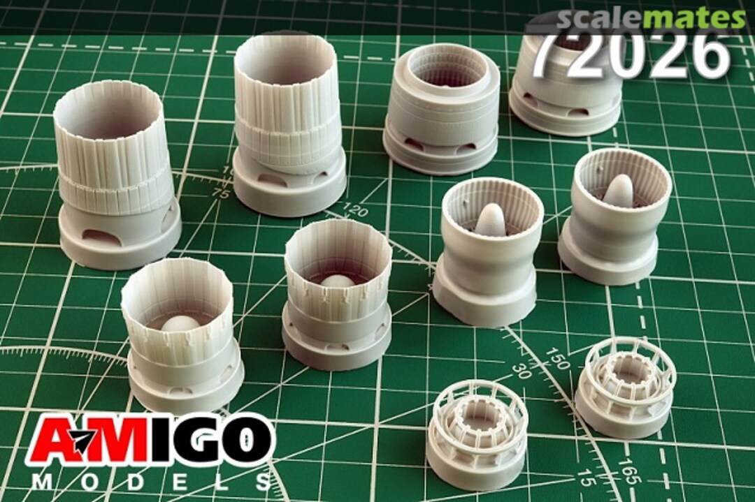 Boxart AL-41F turbojet engine exhaust nozzle of the Su-57 aircraft 72026 Amigo Models Boxart AL-41F turbojet engine exhaust nozzle of the Su-57 aircraft 72026 Amigo Models