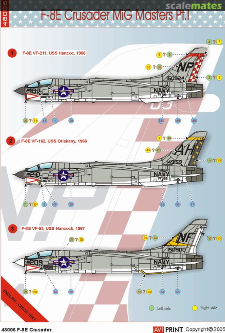Boxart F-8E Crusader MiG Masters AV48006 Eduard Boxart F-8E Crusader MiG Masters AV48006 Eduard