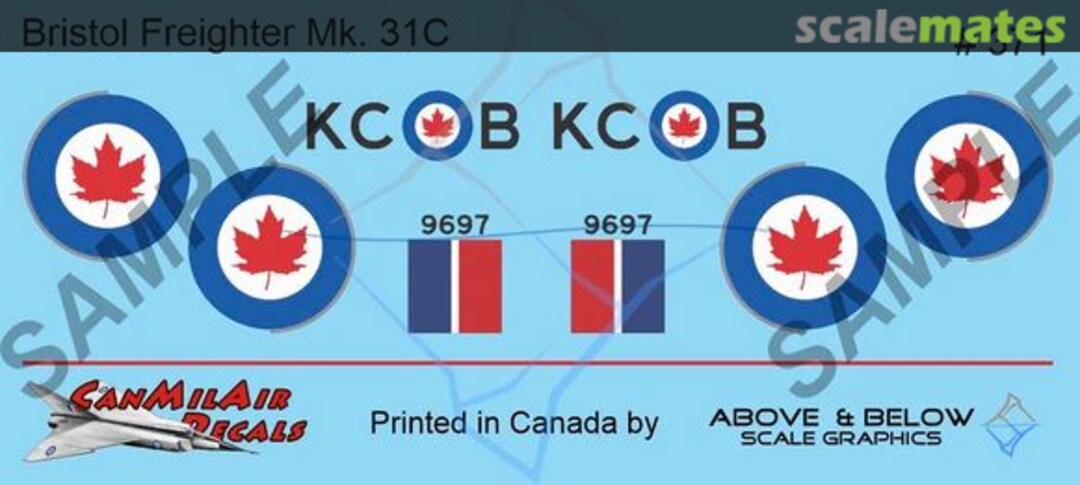 Boxart Bristol Freighter Mk. 31C 371 Above & Below Graphics Boxart Bristol Freighter Mk. 31C 371 Above & Below Graphics
