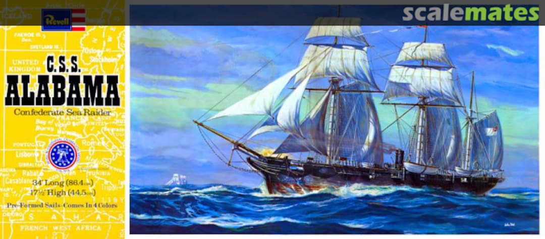 Boxart C.S.S. Alabama H-392 Revell Boxart C.S.S. Alabama H-392 Revell