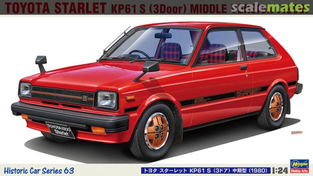 Boxart Toyota Starlet KP61 S (3 Door) Middle Version (1980) 21163 Hasegawa