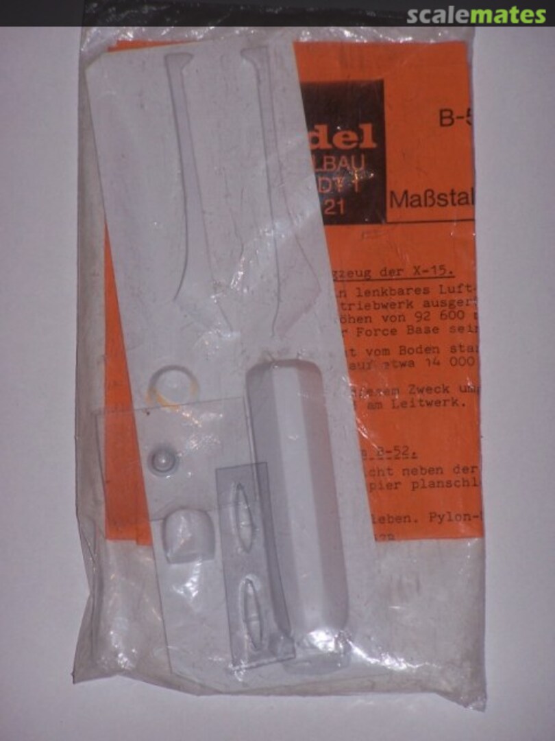 Boxart Boeing NB-52B Wing Pylon for North American X-15A FM-16a Airmodel Boxart Boeing NB-52B Wing Pylon for North American X-15A FM-16a Airmodel