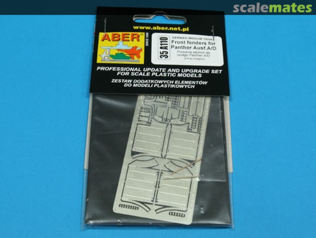 Boxart Front Fenders for Panther Ausf. A/D 35A110 Aber Boxart Front Fenders for Panther Ausf. A/D 35A110 Aber