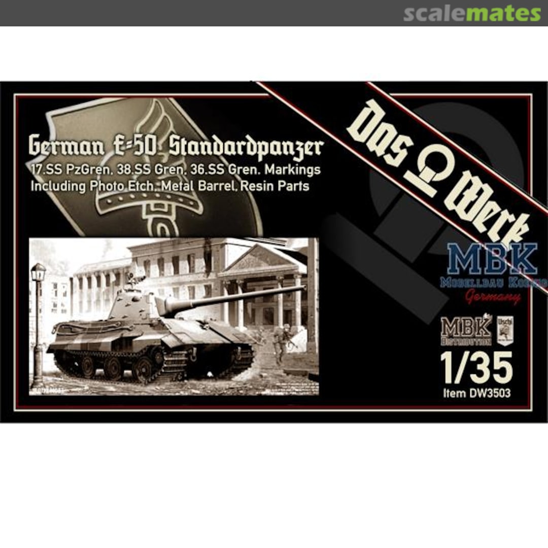 Boxart E-50 Standardpanzer DW3503 Das Werk Boxart E-50 Standardpanzer DW3503 Das Werk
