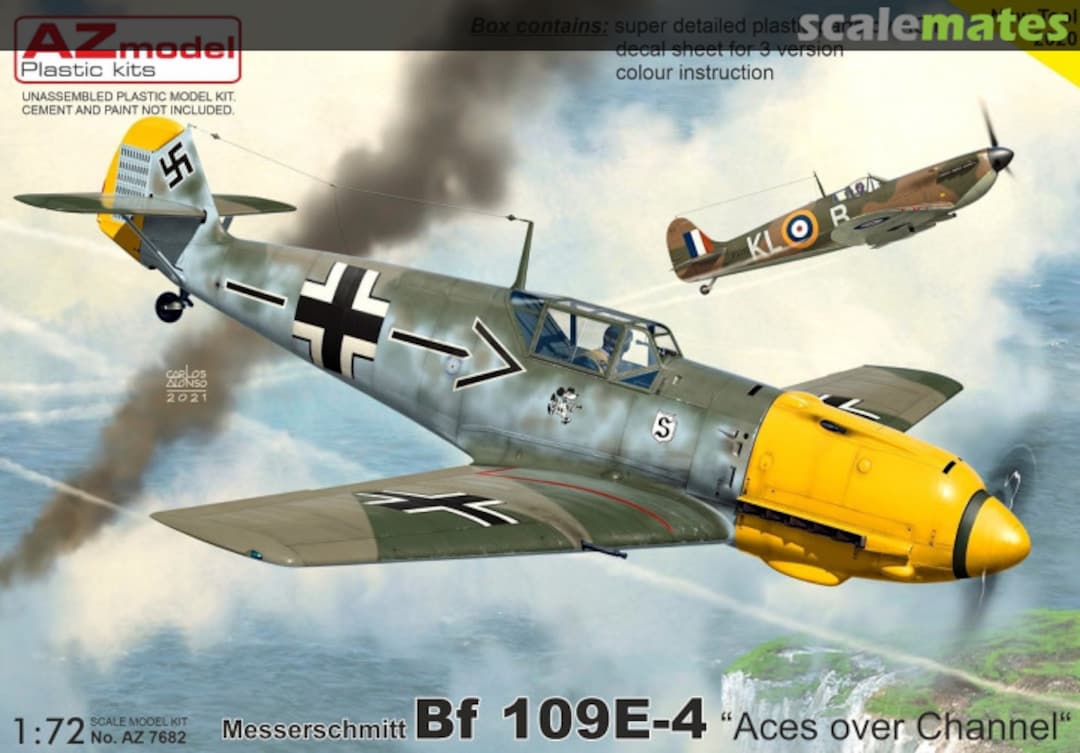 Boxart Messerschmitt Bf 109E-4 AZ7682 AZmodel Boxart Messerschmitt Bf 109E-4 AZ7682 AZmodel