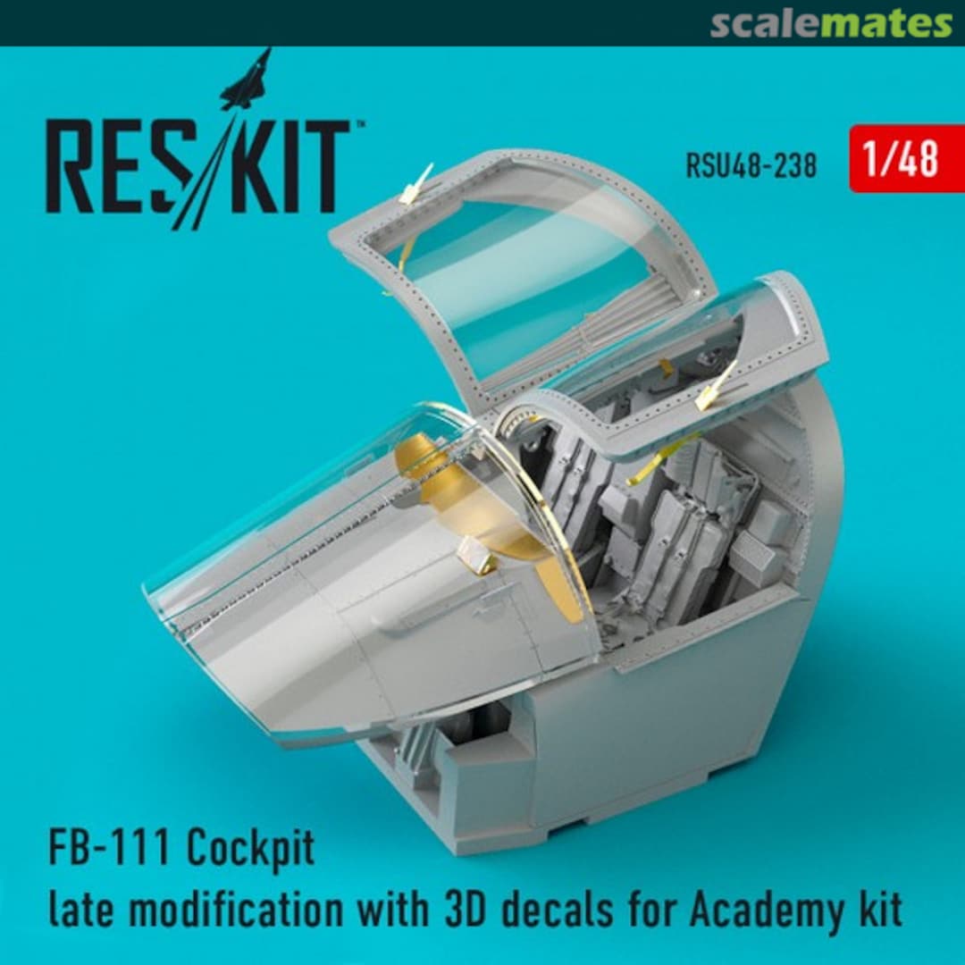 Boxart FB-111 Aardvark - Cockpit Late w/ 3D Decals RSU48-0238 ResKit Boxart FB-111 Aardvark - Cockpit Late w/ 3D Decals RSU48-0238 ResKit