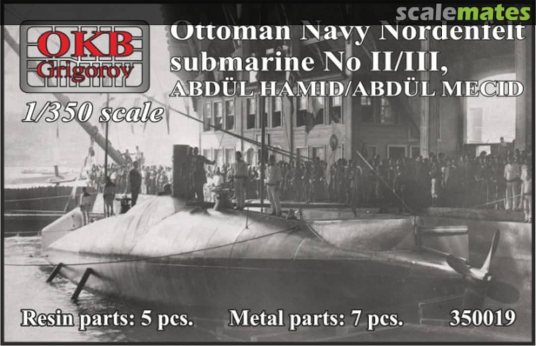 Boxart Nordenfelt submarine No II/III 350019 OKB Grigorov Boxart Nordenfelt submarine No II/III 350019 OKB Grigorov