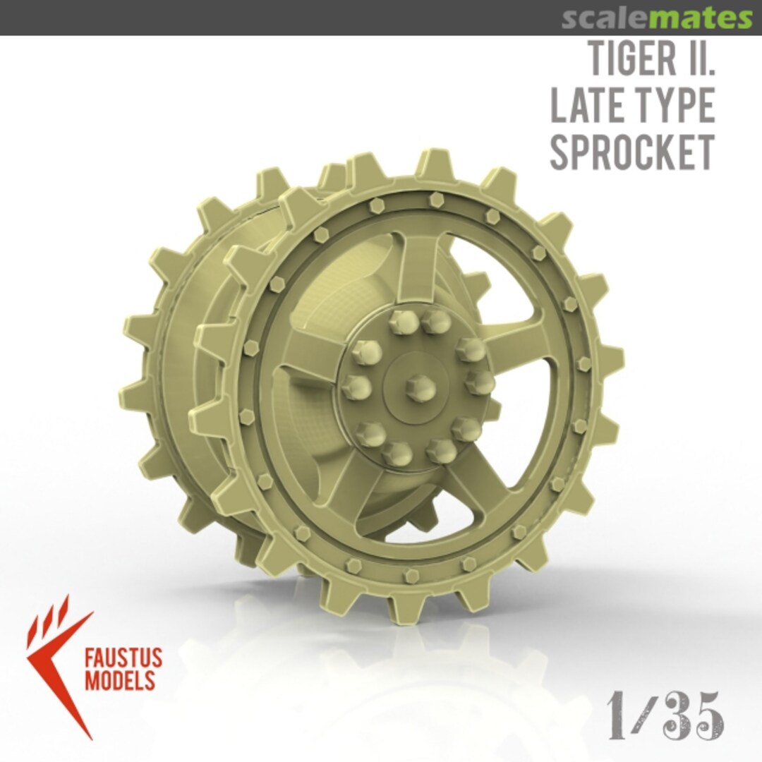 Boxart Late type Tiger II Sprocket 3d-print 669268 Faustus Models Boxart Late type Tiger II Sprocket 3d-print 669268 Faustus Models