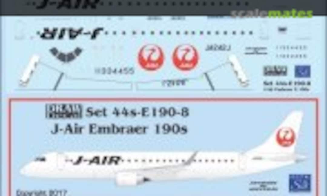 1:144 J-Air Embraer 190s (Draw Decal 44-E190-8) 44-E190-8