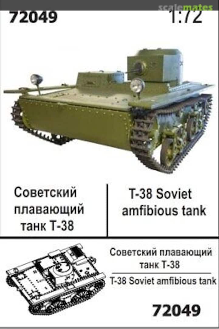 Boxart T-38 Soviet Amphibious Tank ZBR-72049 Zebrano