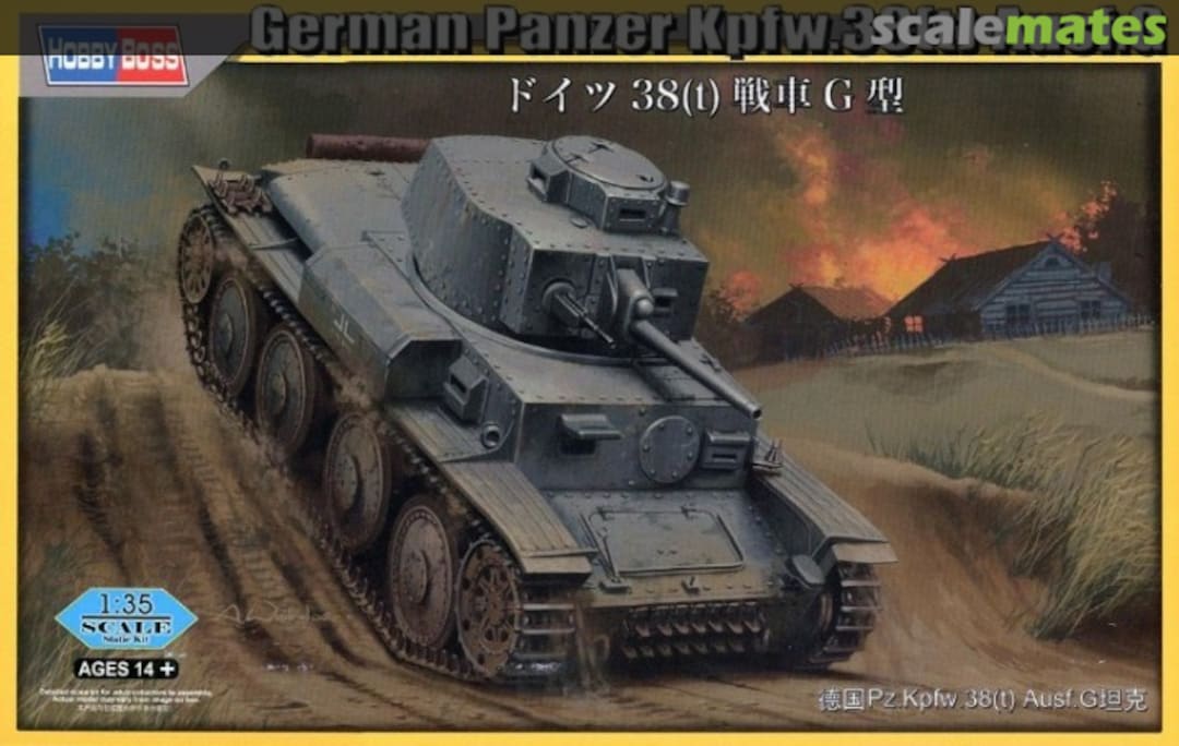 Boxart Panzer Kpfw.38(t) Ausf.G 80137 HobbyBoss Boxart Panzer Kpfw.38(t) Ausf.G 80137 HobbyBoss