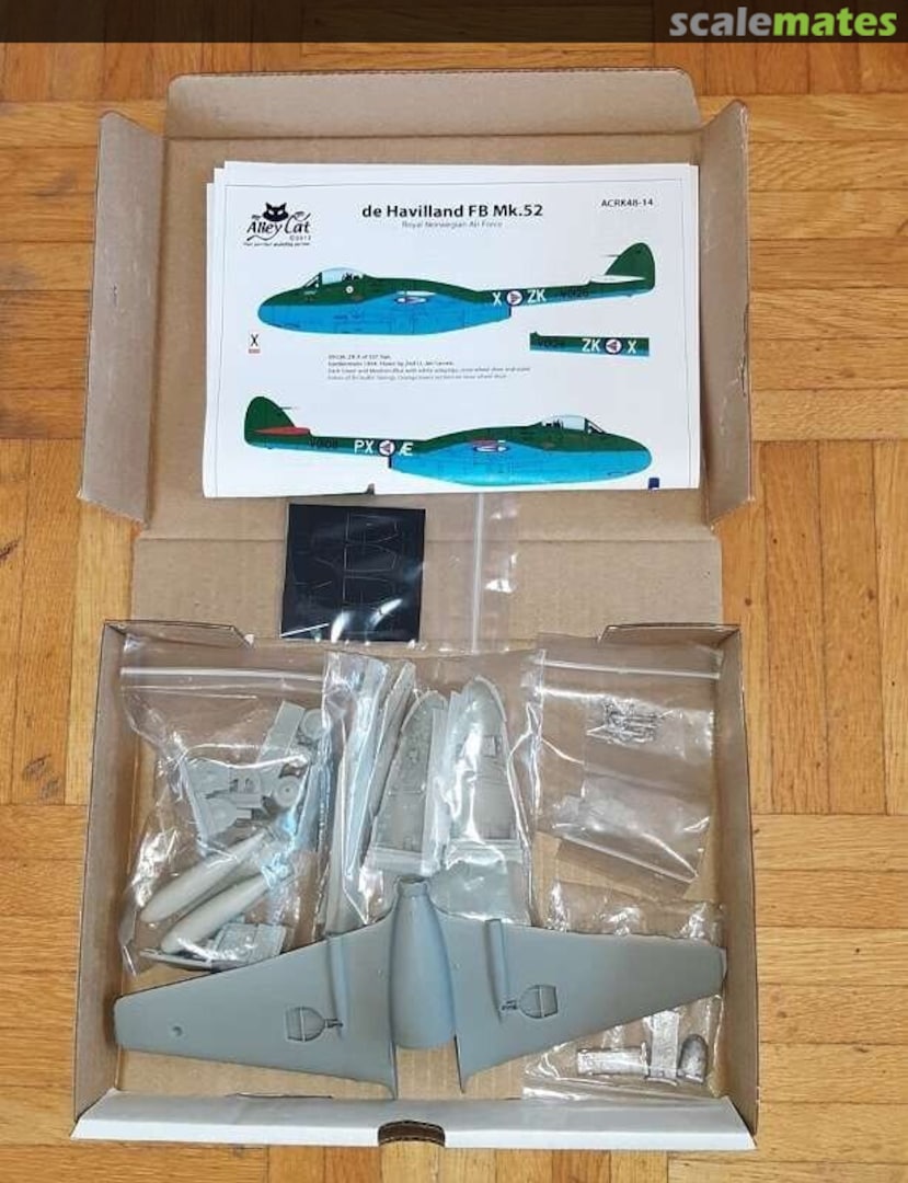 Contents De Havilland Vampire FB. Mk.52 ACRK 48-14 Alley Cat Contents De Havilland Vampire FB. Mk.52 ACRK 48-14 Alley Cat