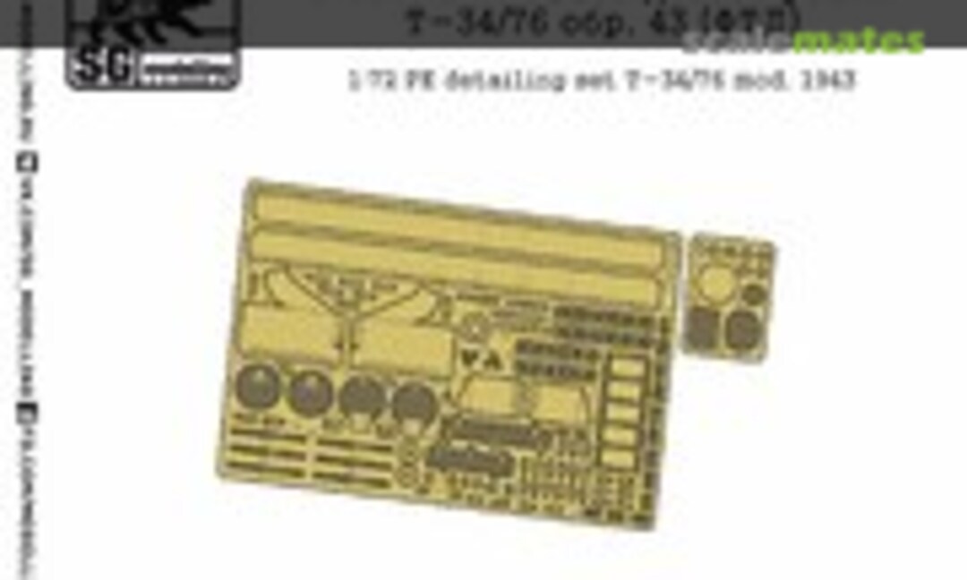1:72 PE detailing set T-34/76 mod. 1943 (SG-MODELLING F72025) F72025