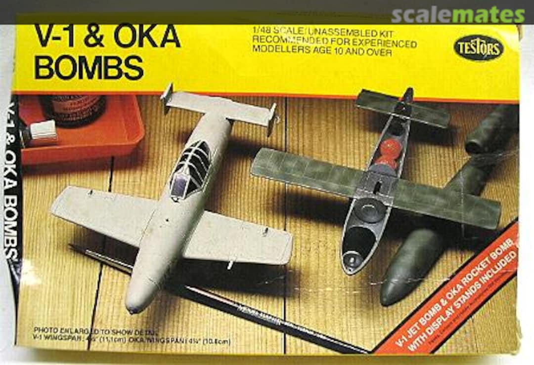 Boxart V-1 & Oka Bombs 626 Testors Boxart V-1 & Oka Bombs 626 Testors