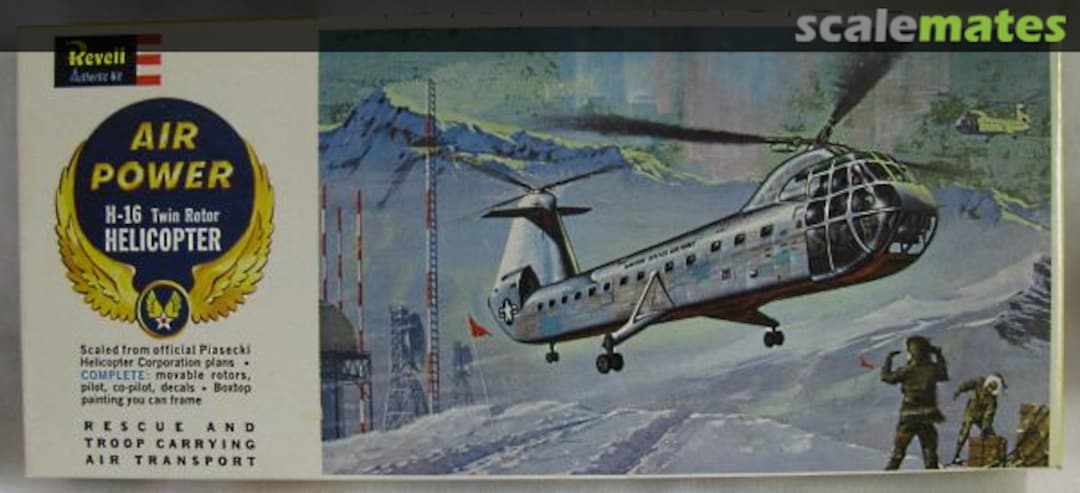 Boxart H-16 Twin Rotor Helicopter H-138:100 Revell Boxart H-16 Twin Rotor Helicopter H-138:100 Revell