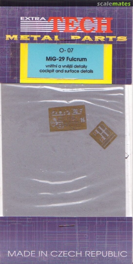 Boxart MiG-29 Fulcrum O-07 Extratech Boxart MiG-29 Fulcrum O-07 Extratech