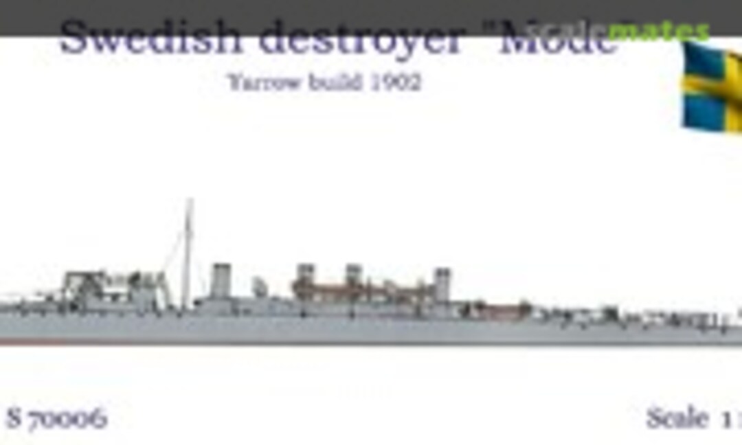 1:700 Swedish Destroyer "Mode" 1902 (Choroszy Modelbud S70006) S70006