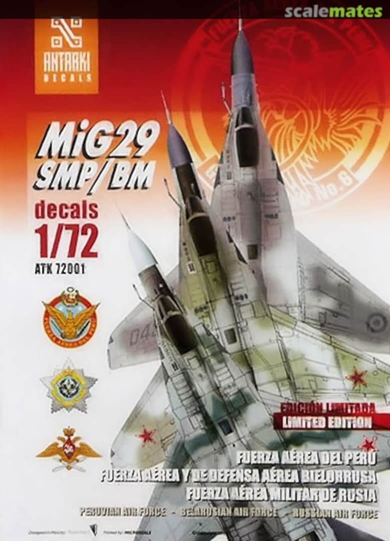 Boxart MiG-29 SMP/BM ATK 72001 Antarki Models Boxart MiG-29 SMP/BM ATK 72001 Antarki Models
