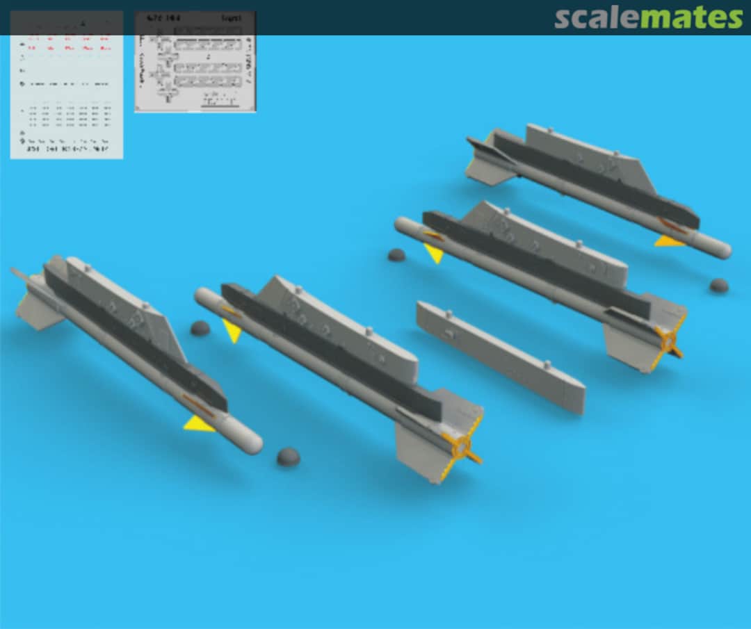 Contents R-3S missiles w/ pylons for MiG-21 672186 Eduard Contents R-3S missiles w/ pylons for MiG-21 672186 Eduard