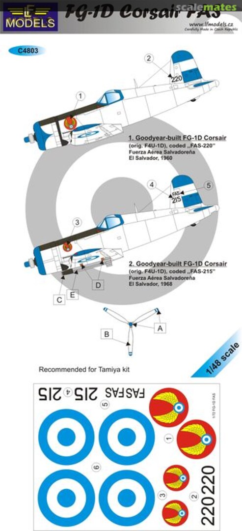 Boxart FG-1D Salvadorian AF C4803 LF Models Boxart FG-1D Salvadorian AF C4803 LF Models