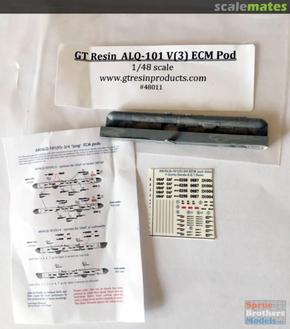 Boxart ALQ-101V(1) ECM Pod 48010 GT Resin Boxart ALQ-101V(1) ECM Pod 48010 GT Resin
