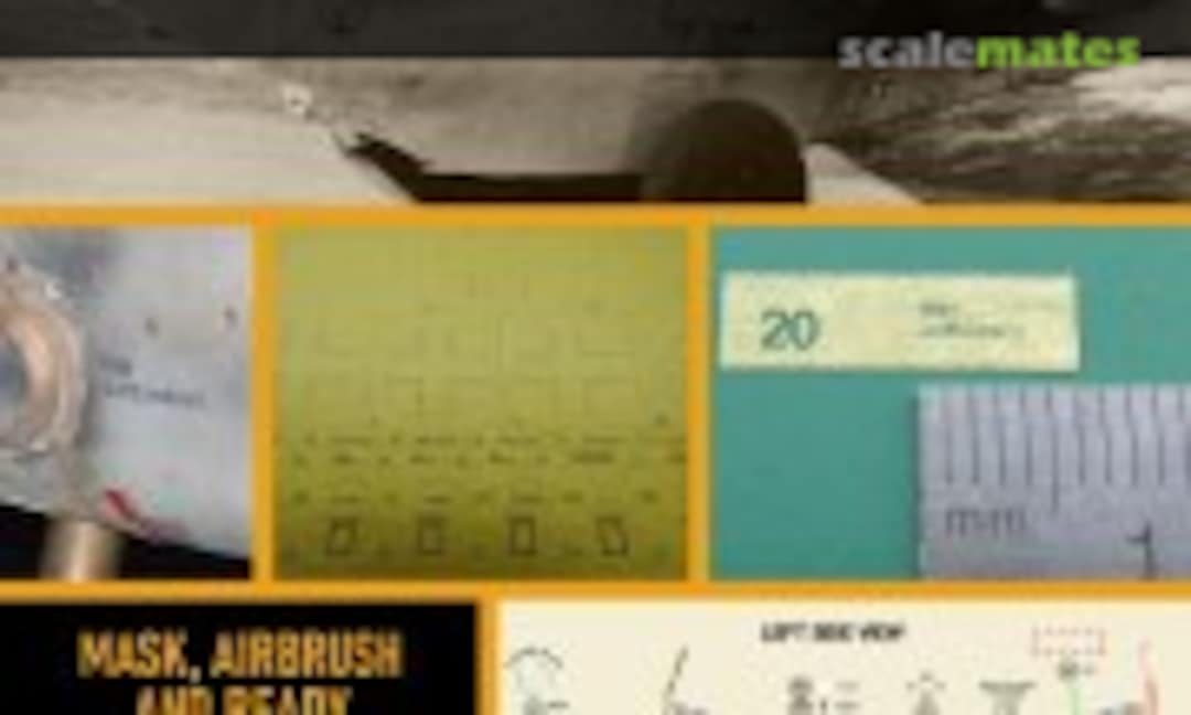 1:32 Messerschmitt 163B "Komet" stencilling and national insignia masks (1ManArmy 32DET018) 32DET018