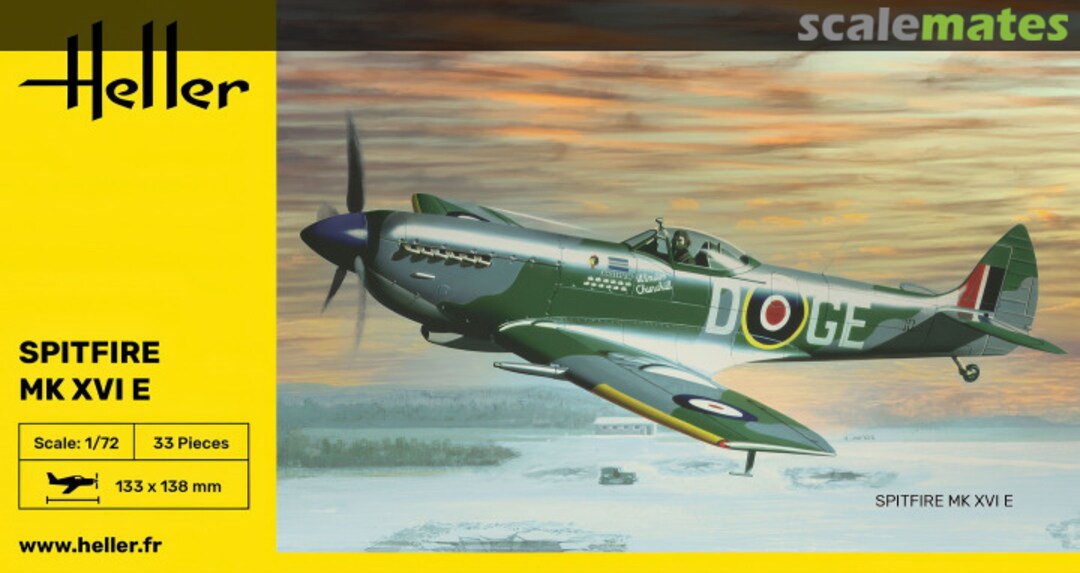 Boxart Spitfire Mk XVI E 80282 Heller Boxart Spitfire Mk XVI E 80282 Heller