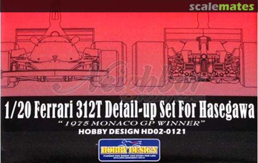 Boxart Ferrari 312T 1975 Monaco GP Winner Detail-up set HD02-0121 Hobby Design Boxart Ferrari 312T 1975 Monaco GP Winner Detail-up set HD02-0121 Hobby Design