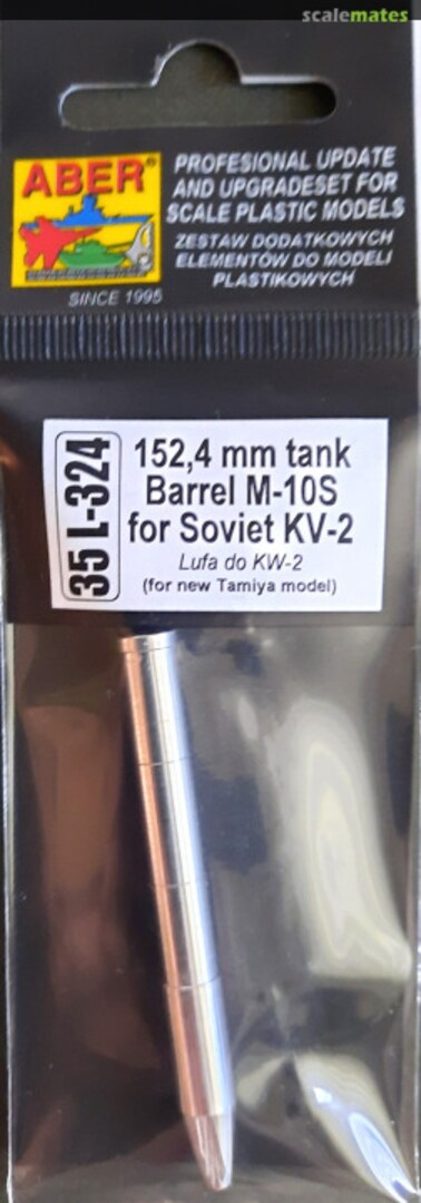 Boxart 152,4mm tank barrel M-10s for soviet KV-2 35L-324 Aber Boxart 152,4mm tank barrel M-10s for soviet KV-2 35L-324 Aber