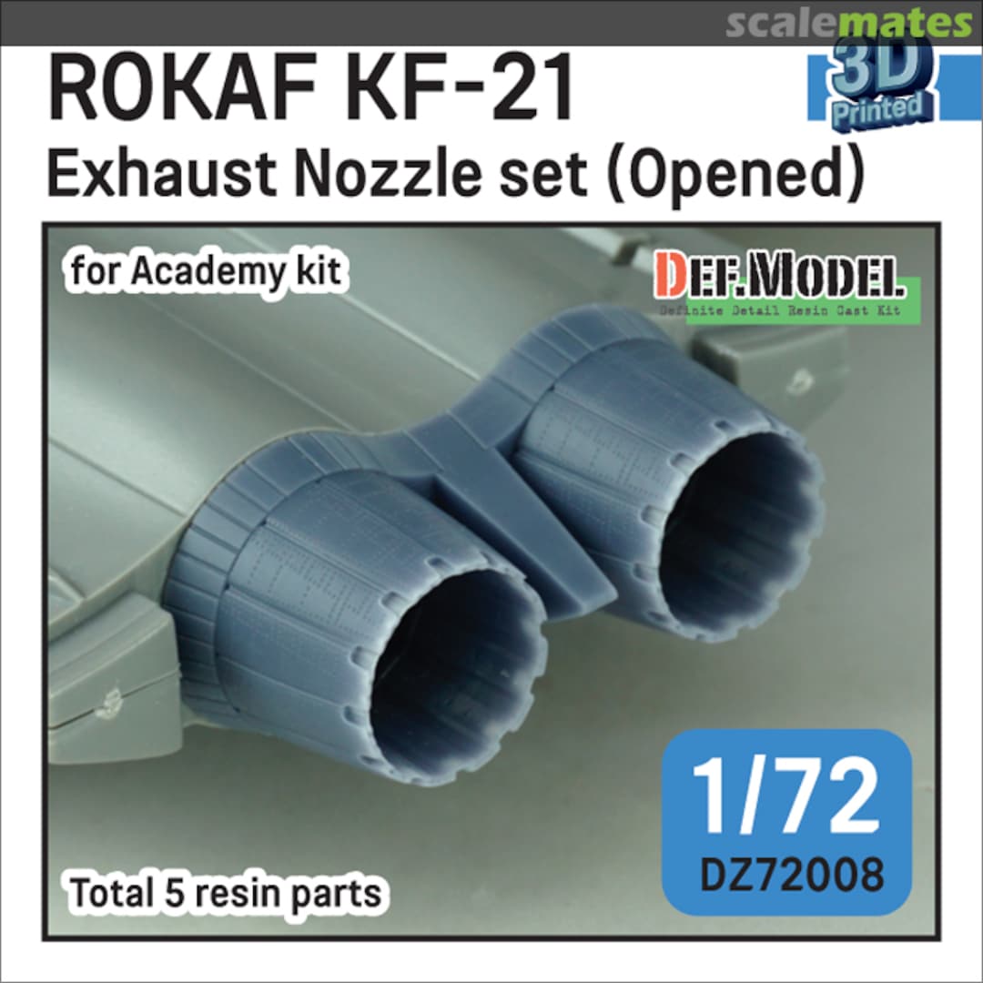 Boxart ROKAF KF-21 Exhaust Nozzle set (Opened) DZ72008 Def.Model Boxart ROKAF KF-21 Exhaust Nozzle set (Opened) DZ72008 Def.Model
