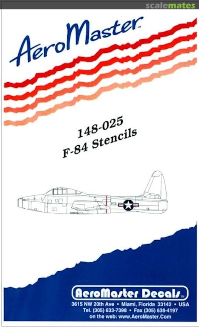 Boxart F-84 Stencils 148-025 AeroMaster
