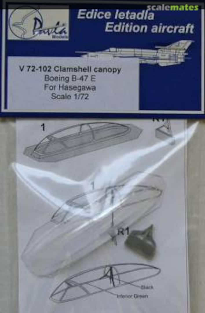 Boxart B-47E Clamshell canopy V72-102 Pavla Models Boxart B-47E Clamshell canopy V72-102 Pavla Models