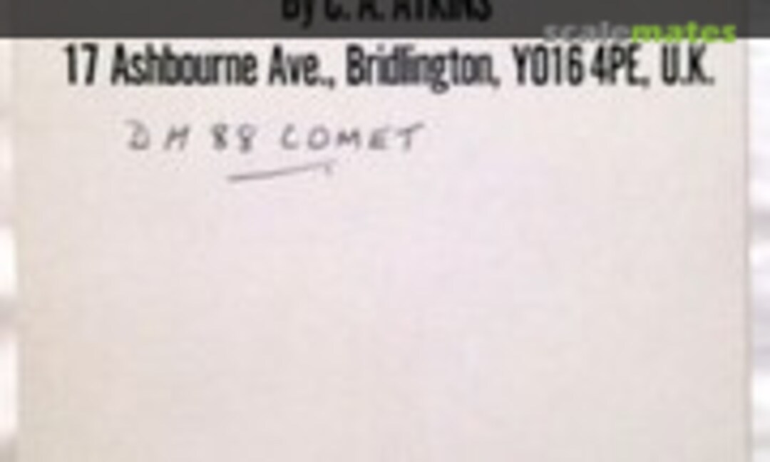 1:72 D.H. 88 Comet (C.A. Atkins )