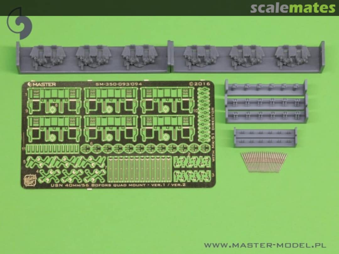 Boxart USN 40 mm/56 Bofors quadruple mount ver.1 / with Mk-51 director SM-350-093 Master Boxart USN 40 mm/56 Bofors quadruple mount ver.1 / with Mk-51 director SM-350-093 Master
