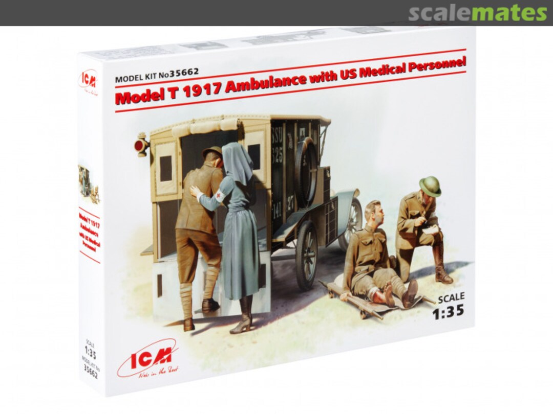 Boxart Model T 1917 Ambulance 35662 ICM Boxart Model T 1917 Ambulance 35662 ICM